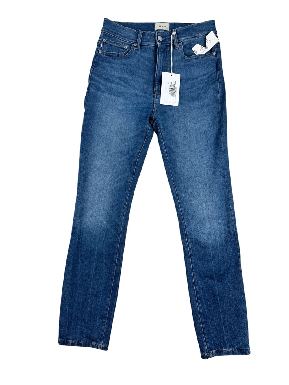 DL1961 DL Airbrushed Farrow Skinny 28” Jeans Womens Size 29 Blue Stretch Denim
